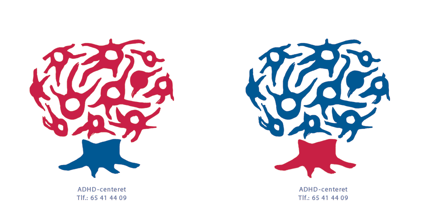 ADHD center logo - both color versions